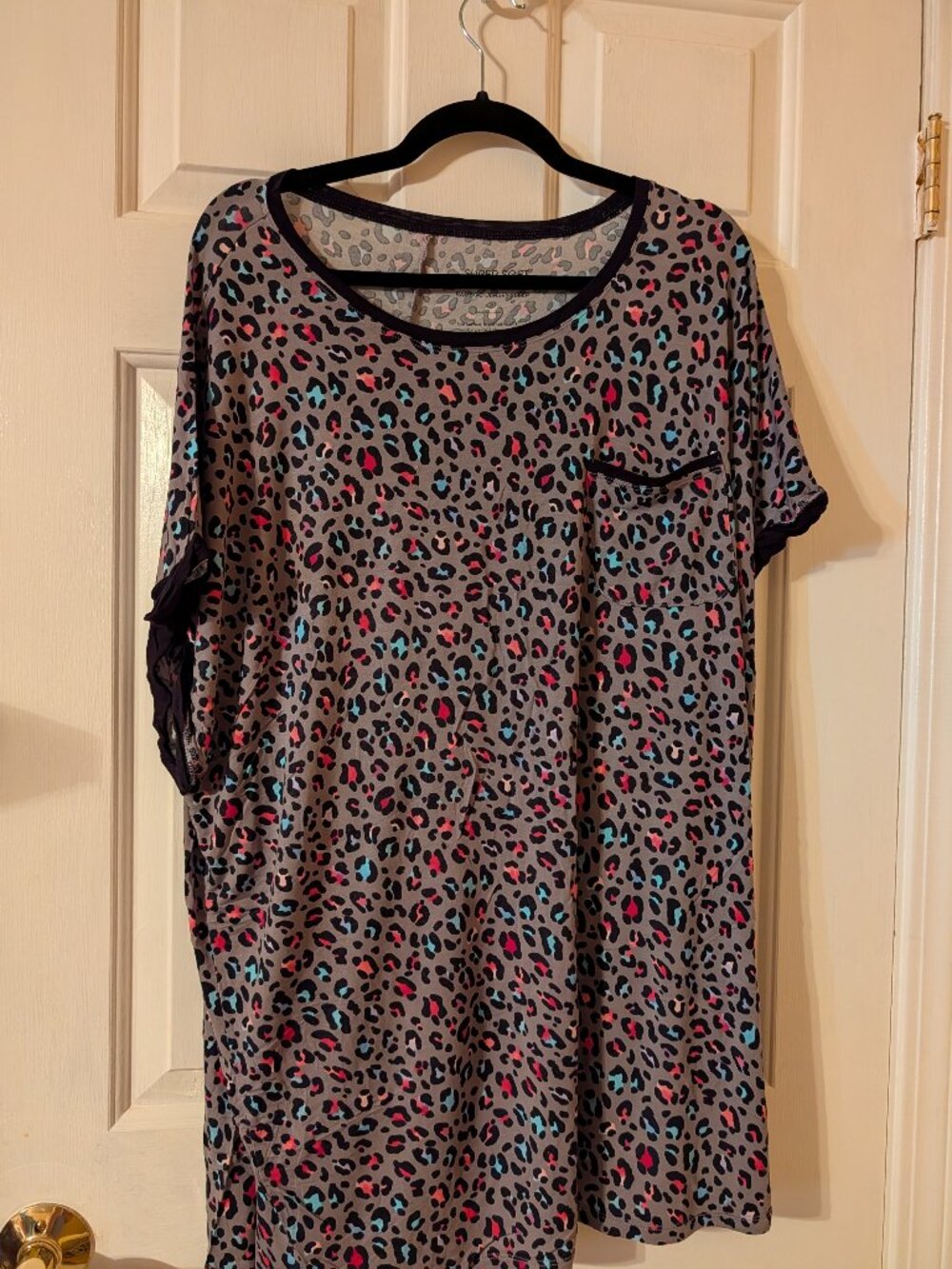 Torrid Super Soft Sleep Set with Shorts Multicolored Leopard Print ~ 3/3X/22-24